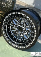 Alba Racing Fractal Crushers Billet Beadlock Wheels 15" 6x5.5 Can-Am Maverick R 2024                                     - 608-15-5.5-FCT-FCT-MIT-B - Image 3