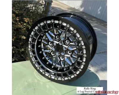 Alba Racing Fractal Crushers Billet Beadlock Wheels 15" 6x5.5 Can-Am Maverick R 2024 - 608-15-5.5-FCT-FCT-MIT-B