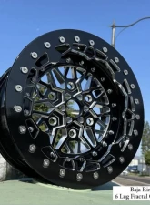 Alba Racing Fractal Crushers Billet Beadlock Wheels 15" 6x5.5 Can-Am Maverick R 2024                                     - 608-15-5.5-FCT-FCT-MIT-B - Image 4