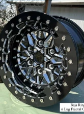 Alba Racing Fractal Crushers Billet Beadlock Wheels 15" 6x5.5 Can-Am Maverick R 2024                                     - 608-15-5.5-FCT-FCT-MIT-B - Image 5