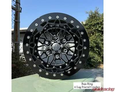 Alba Racing Fractal Crushers Billet Beadlock Wheels 15" 6x5.5 Can-Am Maverick R 2024 - 608-15-5.5-FCT-FCT-MIT-B
