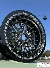 Alba Racing Fractal Crushers Billet Beadlock Wheels 15" 6x5.5 Can-Am Maverick R 2024                                     - 608-15-5.5-FCT-FCT-MIT-B - Image 10