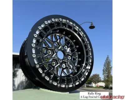 Alba Racing Fractal Crushers Billet Beadlock Wheels 15" 6x5.5 Can-Am Maverick R 2024 - 608-15-5.5-FCT-FCT-MIT-B