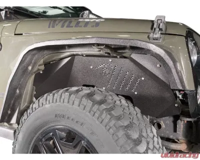 Reaper Off-Road Front Fender Liner N3 w/ Textured Black Coating Jeep Wrangler JL 2007-2018 - JFL03-B