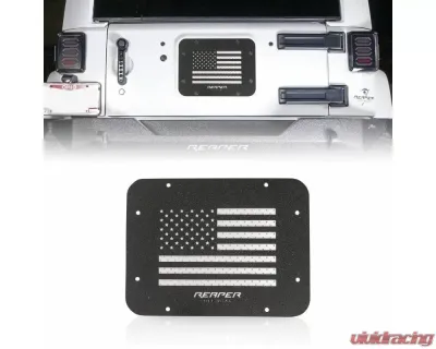 Reaper Off-Road American Flag Tailgate Cover Plate Jeep Wrangler JK/JKU 2007+ - JKTS2-B