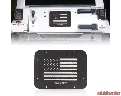 Reaper Off-Road American Flag Tailgate Cover Plate Jeep Wrangler JK/JKU 2007+ - JKTS2
