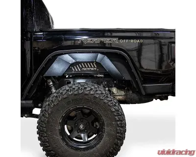 Reaper Off-Road Black Texture Coating Rear Fender Jeep Gladiator JT 2020-2022 - JTFNDRX1-B