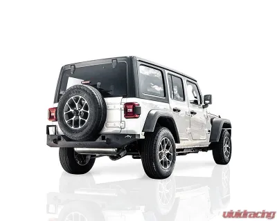 Reaper Off-Road Immortal Stainless Steel Rear Bumper Kit w/ Sensors & Fog Light Openings Jeep Wrangler JL | JLU 2018+ - JLRBX2B