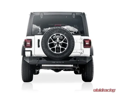 Reaper Off-Road Immortal Stainless Steel Rear Bumper Kit w/ Sensors & Fog Light Openings Jeep Wrangler JL | JLU 2018+ - JLRBX2B