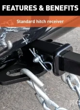 Curt 1-1/4" Class 1 Trailer Hitch Receiver Toyota Avalon | Camry 2018-2022                                     - 11576 - Image 4