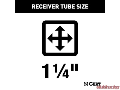 Curt 1-1/4" Class 1 Trailer Hitch Ball Mount Buick Encore Gx | Chevrolet Trailblazer 2020-2023 - 116123
