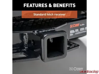 Curt 2" Class 3 Trailer Hitch Receiver Chrysler Pacifica EXCept Hybrid 2017-2022 - 13462