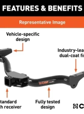 Curt 2" Class 4 Trailer Hitch Receiver Ford F-150 With Factory Receiver 2015-2022                                     - 14021 - Image 3