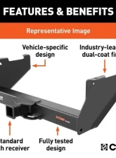Curt 2" Commercial Duty Class 5 Trailer Hitch Receiver Ford F-350 Super Duty 2020-2021                                     - 15804 - Image 3