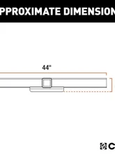 Curt 2" No Side Plates 44" Universal Weld-On Hitch Center Section Receiver                                     - 15920 - Image 2