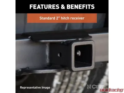 Curt 2" No Side Plates 44" Universal Weld-On Hitch Center Section Receiver - 15920