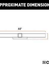 Curt 2 1/2" No Side Plates 44" Universal Weld-On Hitch Center Section Receiver                                     - 15921 - Image 2