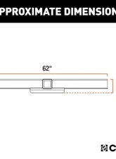 Curt 2 1/2" No Side Plates 62" Universal Weld-On Hitch Center Section Receiver                                     - 15922 - Image 3