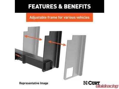 Curt 2-1/2" Up To 62" Frames 18" Drop Universal Weld-On Trailer Hitch Receiver - 15926