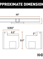 Curt 2" Up To 44" Frames 9" Drop Universal Weld-On Trailer Hitch Receiver                                     - 15927 - Image 2