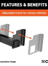 Curt 2" Up To 44" Frames 9" Drop Universal Weld-On Trailer Hitch Receiver                                     - 15927 - Image 4