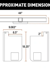 Curt 2" Up To 44" Frames 18" Drop Universal Weld-On Trailer Hitch Receiver                                     - 15928 - Image 2