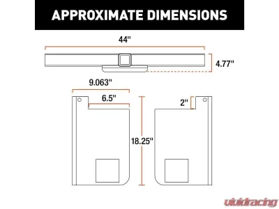 Curt 2" Up To 44" Frames 18" Drop Universal Weld-On Trailer Hitch Receiver - 15928