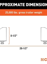 Curt 8' Bed 25K Lbs Puck System 5Th Wheel Legs Chevrolet Silverado Gmc Sierra 2500 | 3500 HD 2021-2023                                     - 16029 - Image 2