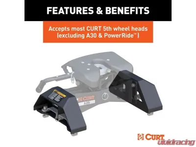 Curt 8' Bed 25K Lbs Puck System 5Th Wheel Legs Chevrolet Silverado Gmc Sierra 2500 | 3500 HD 2021-2023 - 16029