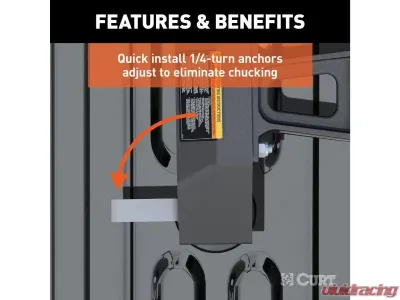 Curt 8' Bed 25K Lbs Puck System 5Th Wheel Legs Chevrolet Silverado Gmc Sierra 2500 | 3500 HD 2021-2023 - 16029