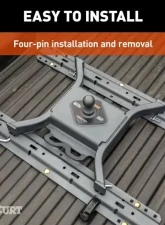 Curt30K Lbs Spyder 5Th Wheel Rail Gooseneck Hitch With 2-5/16" Ball                                     - 16090 - Image 7