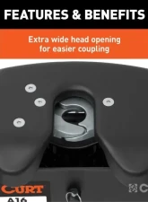 Curt 8' Bed A16 5Th Wheel Hitch Puck System Cheverolet Silverado | Gmc Sierra 2500 | 3500 HD 2021-2023                                     - 16091 - Image 11
