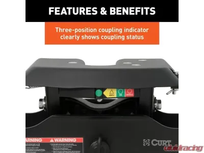 Curt 8' Bed A16 5Th Wheel Hitch Puck System Cheverolet Silverado | Gmc Sierra 2500 | 3500 HD 2021-2023 - 16091