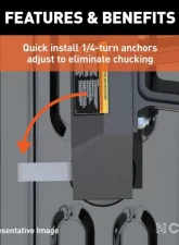Curt 8' Bed A20 5Th Wheel Hitch Puck System Chevrolet Silverado | Gmc Sierra 2500 | 3500 HD 2021-2023                                     - 16092 - Image 5