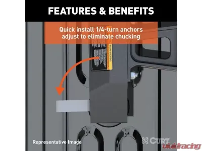 Curt 8' Bed A20 5Th Wheel Hitch Puck System Chevrolet Silverado | Gmc Sierra 2500 | 3500 HD 2021-2023 - 16092