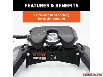 Curt 8' Bed A25 5Th Wheel Hitch Puck System Chevrolet Silverado | Gmc Sierra 2500 | 3500 HD 2021-2023 - 16093