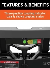 Curt 8' Bed A25 5Th Wheel Hitch Puck System Chevrolet Silverado | Gmc Sierra 2500 | 3500 HD 2021-2023                                     - 16093 - Image 12