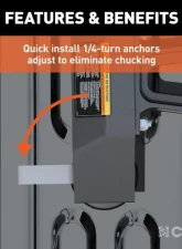 Curt 8' Bed A25 5Th Wheel Hitch Puck System Chevrolet Silverado | Gmc Sierra 2500 | 3500 HD 2021-2023                                     - 16093 - Image 4