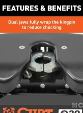 Curt 8' Bed Q20 5Th Wheel Hitch Puck System Chevrolet Silverado | Gmc Sierra 2500 | 500 HD 2021-2023                                     - 16094 - Image 10