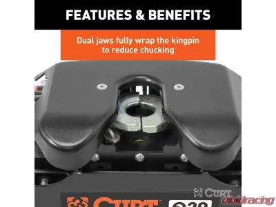 Curt 8' Bed Q20 5Th Wheel Hitch Puck System Chevrolet Silverado | Gmc Sierra 2500 | 500 HD 2021-2023 - 16094