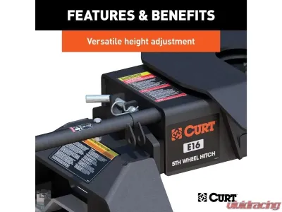 Curt E16 5Th Wheel Hitch Chevrolet Silverado | Gmc Sierra 2500 | 3500 HD Puck System 2021-2023 - 16097