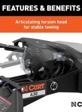 Curt A30 5Th Wheel Hitch With Rails                                     - 16191 - Image 5