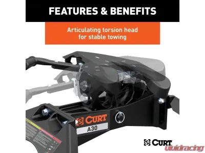 Curt A30 5Th Wheel Hitch With Rails - 16191