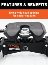 Curt A30 5Th Wheel Hitch With Rails                                     - 16191 - Image 10