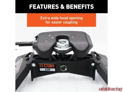 Curt A30 5Th Wheel Hitch With Rails - 16191