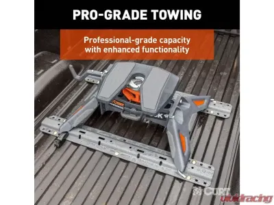 Curt Powerride 30K Lbs 5Th Wheel Hitch With Rails - 16321