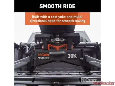 Curt Powerride 30K Lbs 5Th Wheel Hitch With Rails - 16321