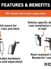 Curt Custom 5Th Wheel Brackets Ram 2500 | 3500 2013-2022                                     - 16430 - Image 2