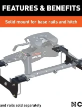 Curt Custom 5Th Wheel Brackets EXCept 5.5' Bed Chevrolet Silverado | Gmc Sierra 1500 2019-2022                                     - 16469 - Image 3