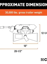 Curt A30 5Th Wheel Hitch Head                                     - 16590 - Image 2